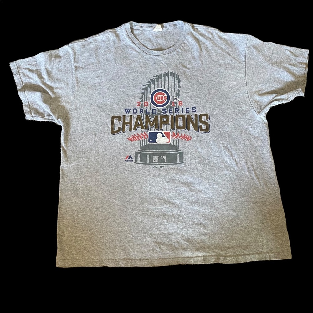 CHICAGO CUBS 2016 WORLD SERIES  XL Short Sleeve MLB CHAMPIONS T Shirt